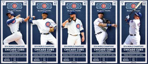 cubs spring training tickets 2016